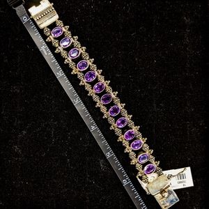NWT African Amethyst Sterling Silver Bracelet
NWT